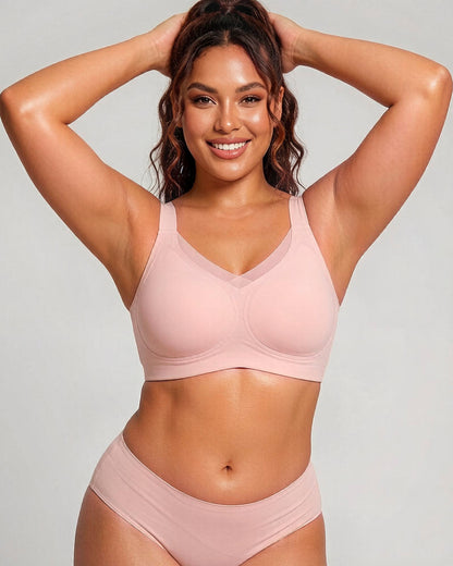 Womens Wireless Bras V Mesh Comfortable Bralette Supportive