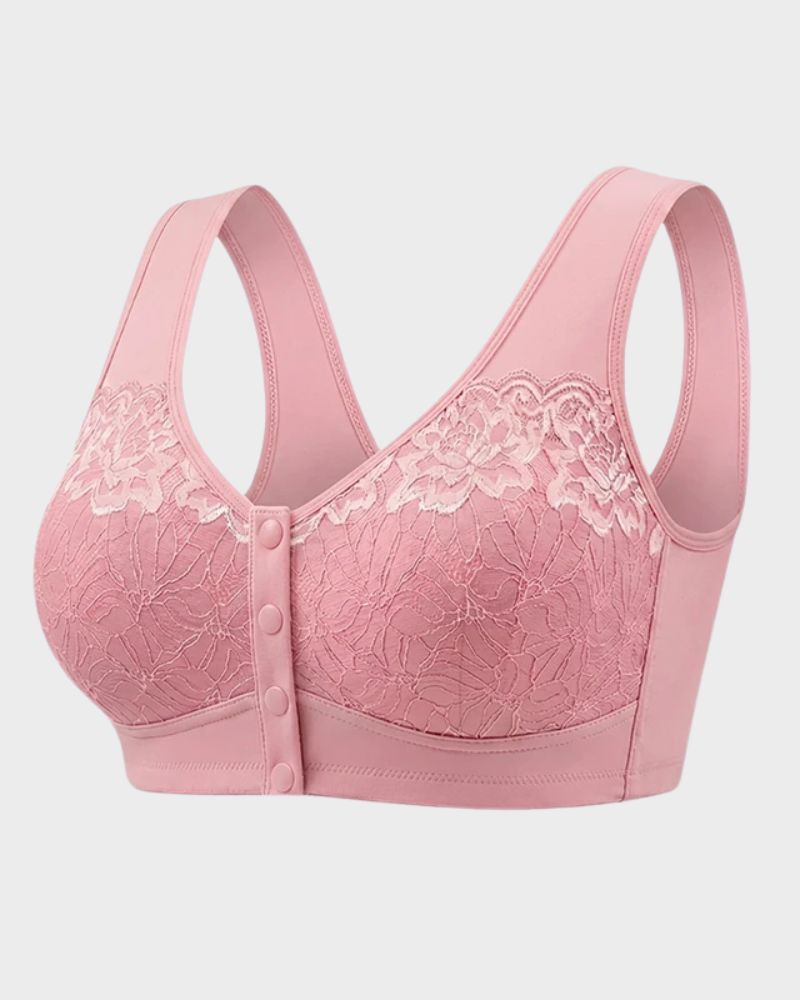 Front-Closure Wireless Support Bra