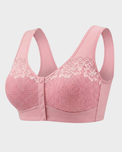 Front-Closure Wireless Support Bra
