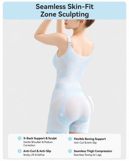 Cooling Tummy Control Butt-Lift Shapewear Bodysuit