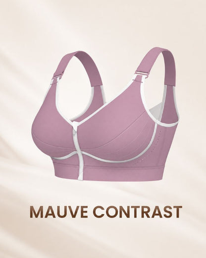 Custom-Lift Posture Support Front-Zip Bra