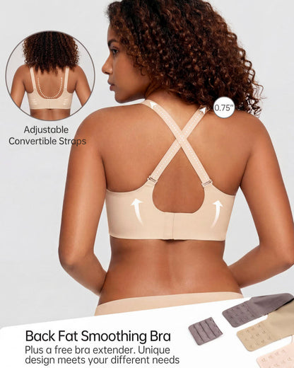 Soft Full Coverage Scalloped Wireless Jelly Bra