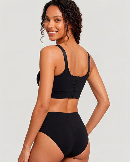 Push-Up Back Smoothing Bra-Brown