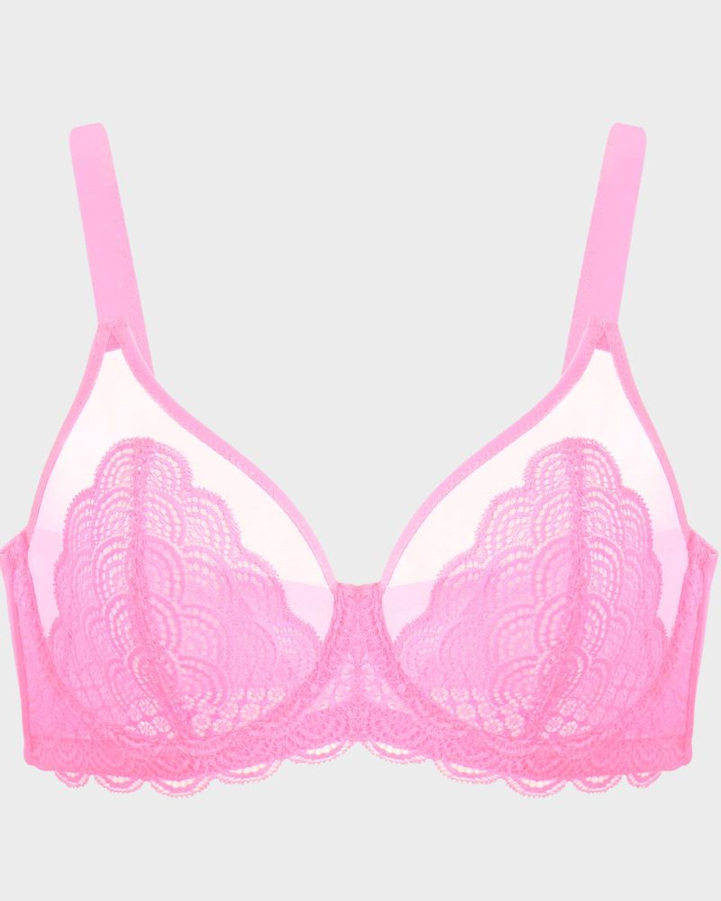 Plus Size Mermaid Lace Minimizer Underwire Bra