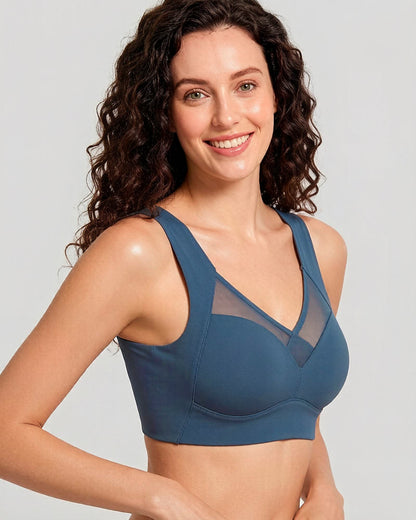 Comfortable Smoothing Mesh Bra