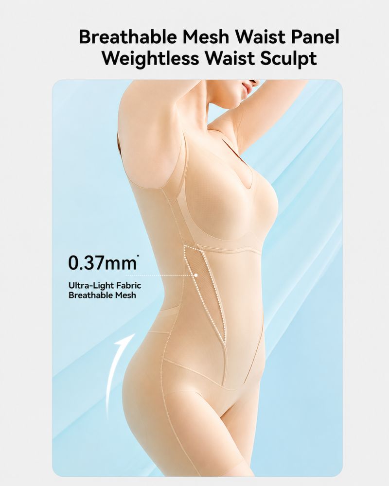 Cooling Tummy Control Butt-Lift Shapewear Bodysuit