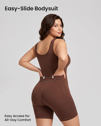 Triple-Zone Compression Drop-Seat Full Body Shaping Bodysuit