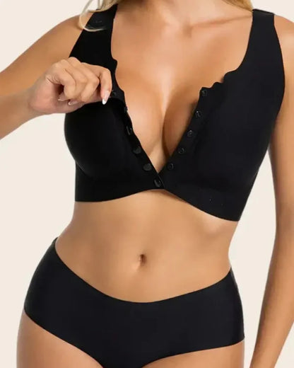 Plus Size Wireless Front-Close Comfort Bra