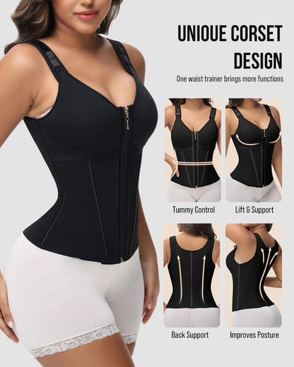 Double Layer Tummy Control Shaper with Bra