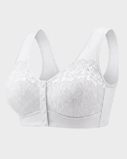 Front-Closure Wireless Support Bra
