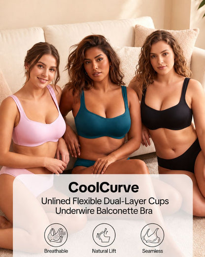 Cooling Plus Size Balconette Underwire Bra