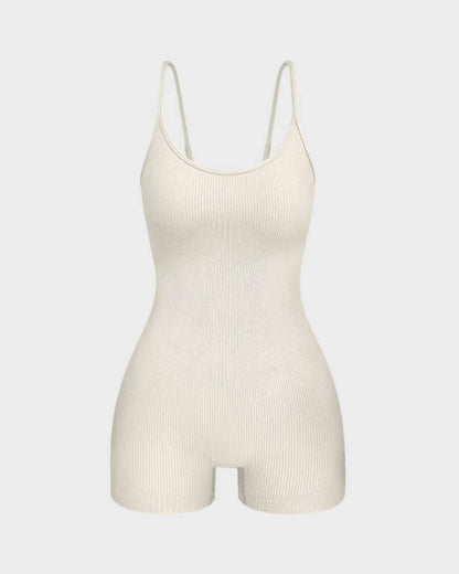 Slimming Spaghetti Strap Romper Shorts