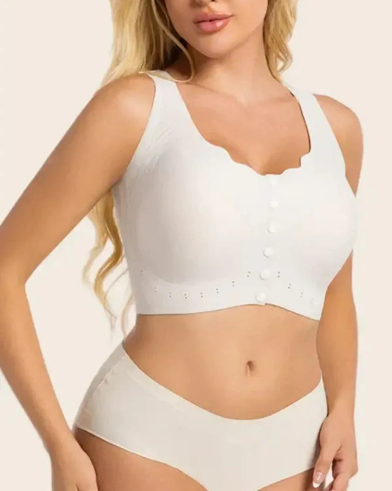 Plus Size Wireless Front-Close Comfort Bra