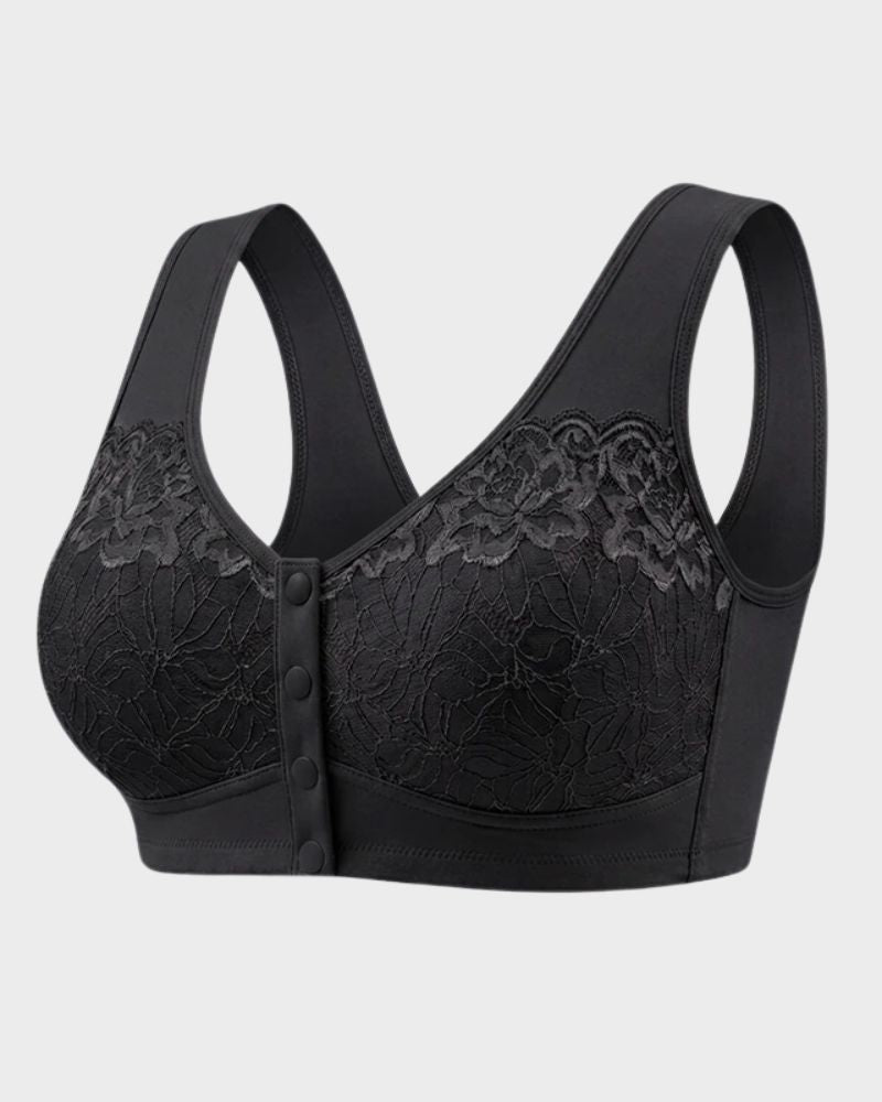 Front-Closure Wireless Support Bra