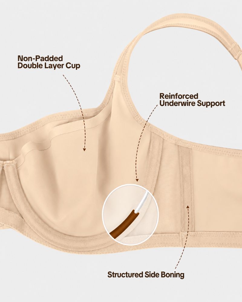 Cooling Plus Size Balconette Underwire Bra
