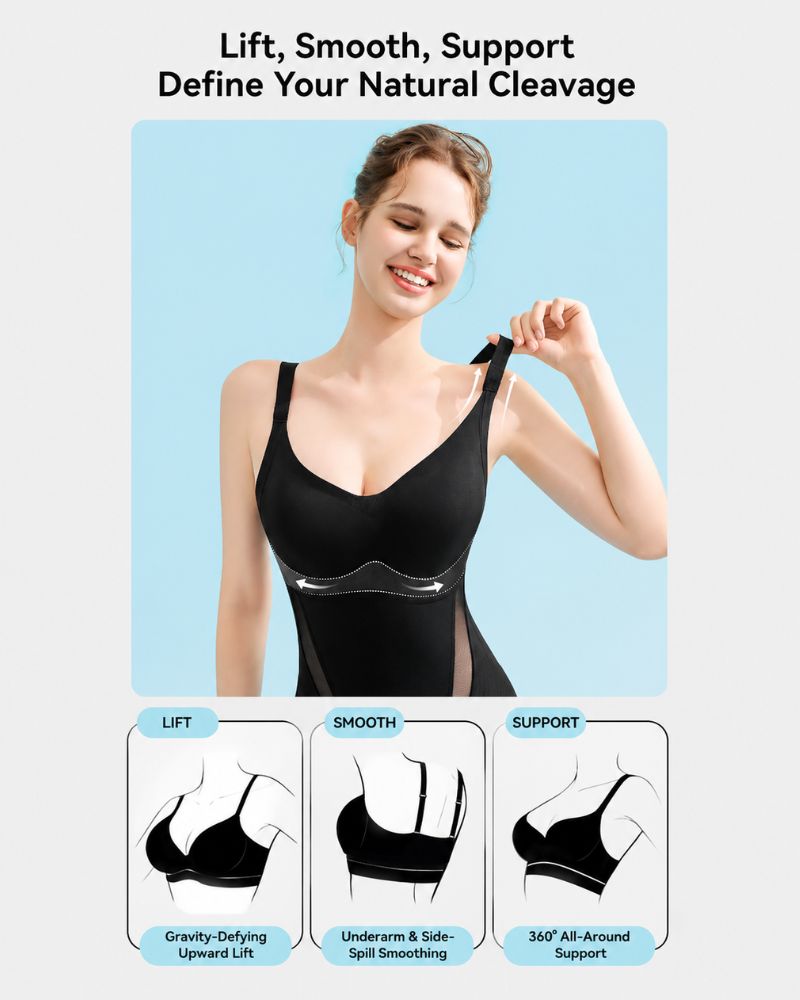 Cooling Tummy Control Butt-Lift Shapewear Bodysuit