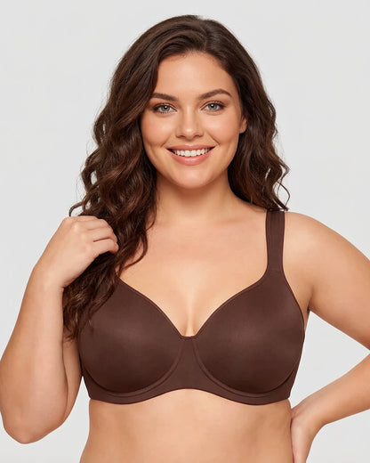 Soft Plus Size Full Coverage Unlined Minimizer Bra