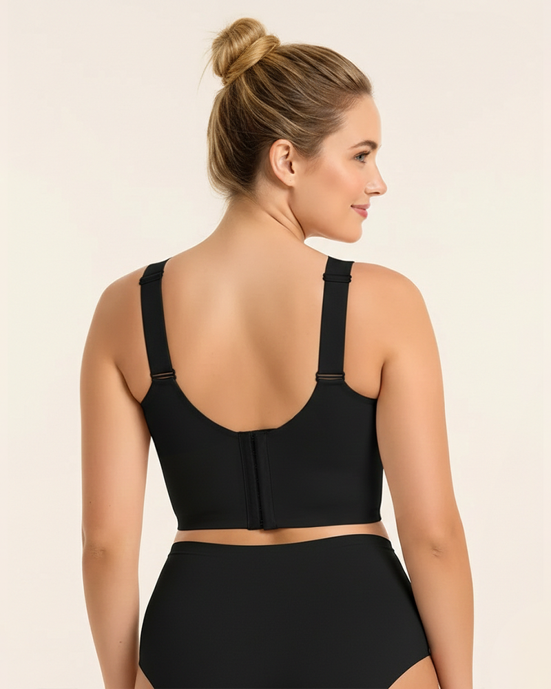 Plus Size Back Smoothing Seamless Push Up Jelly Bra