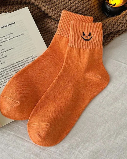 Cozy Halloween Crew Socks 5-Pack