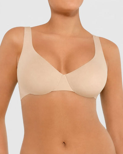 Plus Size Unlined Minimizer Underwire Bra