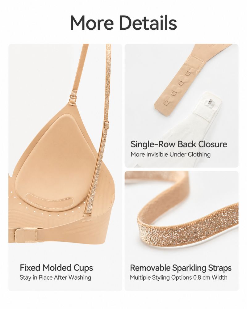 Low-Back Seamless Convertible Demi Bra