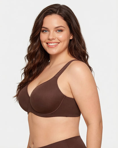 Soft Plus Size Full Coverage Unlined Minimizer Bra