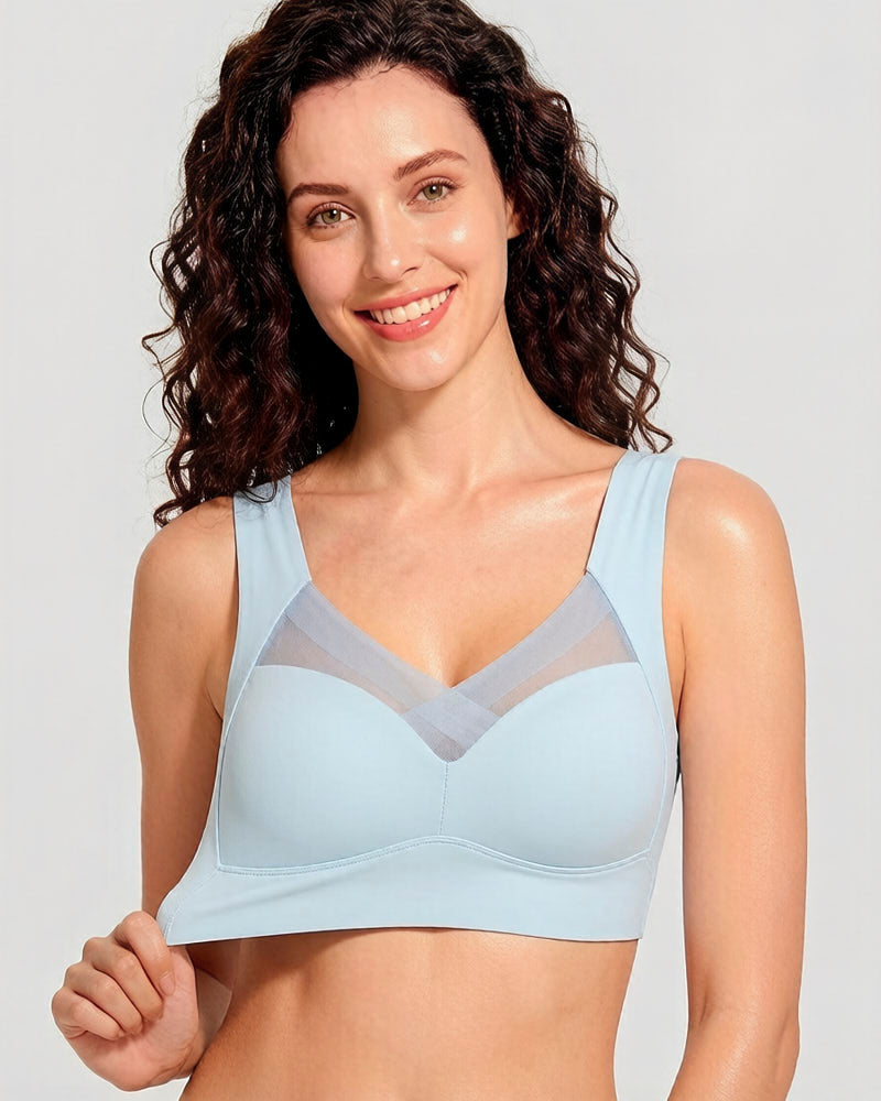 Comfortable Smoothing Mesh Bra