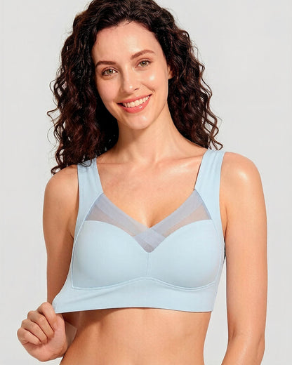 Comfortable Smoothing Mesh Bra