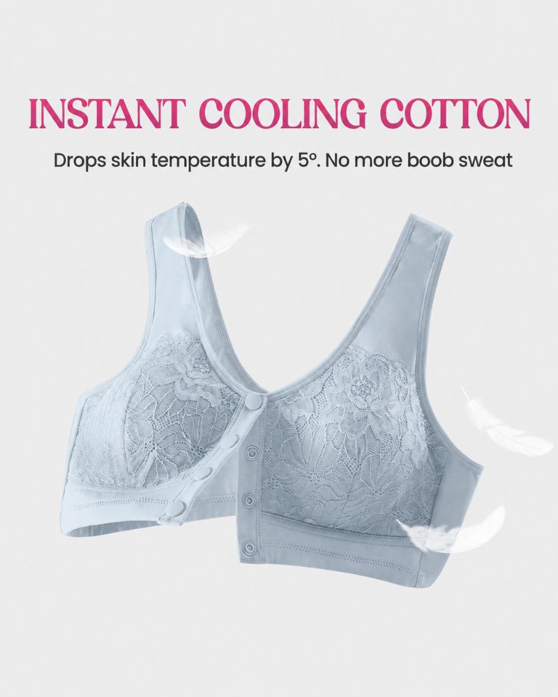 Front-Closure Wireless Support Bra