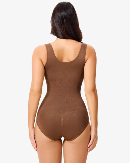 Women Seamless Round Neck Tummy Control Bodysuit