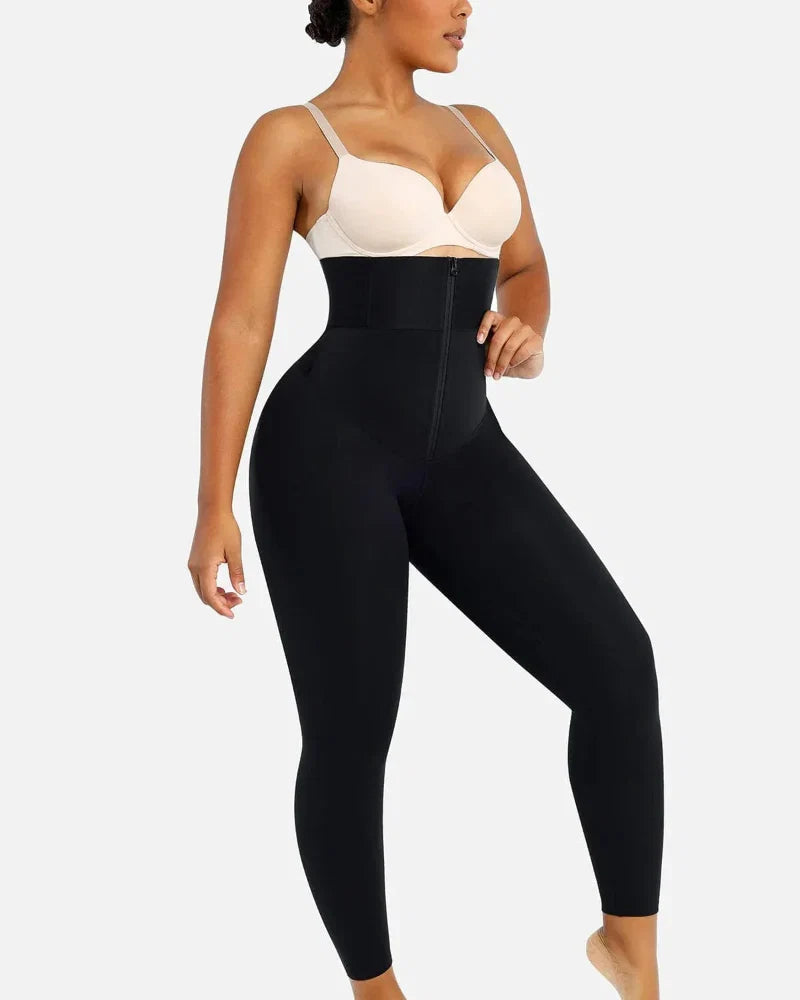 AirSlim ElasticFuse High-Waist Shaping Leggings – Tummy Control, Comfy Support, Black