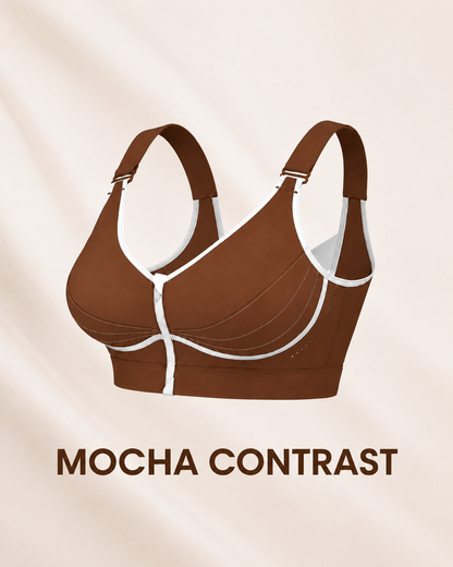 Custom-Lift Posture Support Front-Zip Bra