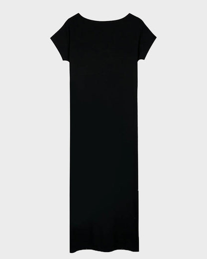 Women’s Solid Color Batwing Sleeve Casual Nightdress