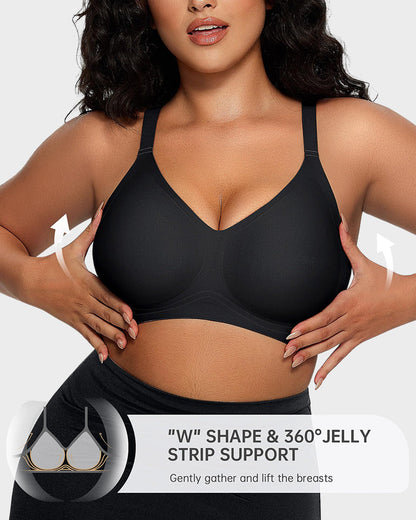 Seamless Deep V Push-Up Wireless Bra For Women