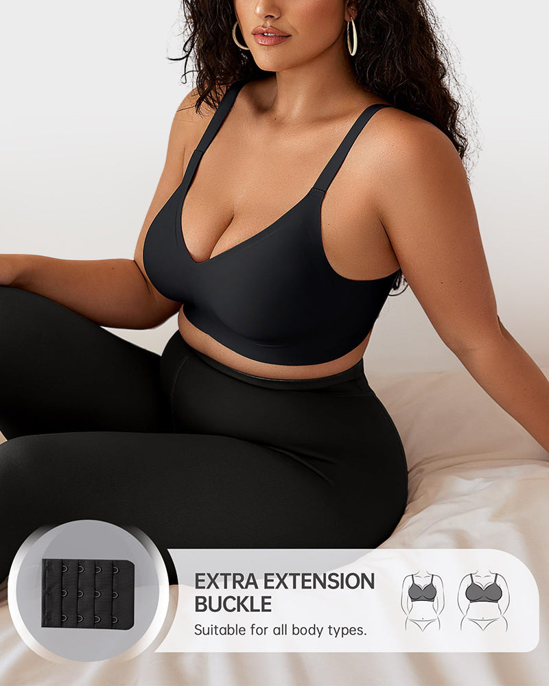 Seamless Deep V Push-Up Wireless Bra For Women