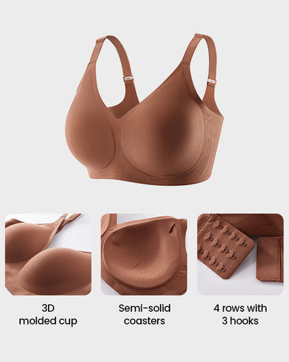 Seamless Deep V Push-Up Wireless Bra For Women