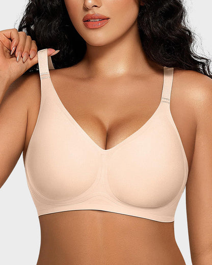 Seamless Deep V Push-Up Wireless Bra For Women