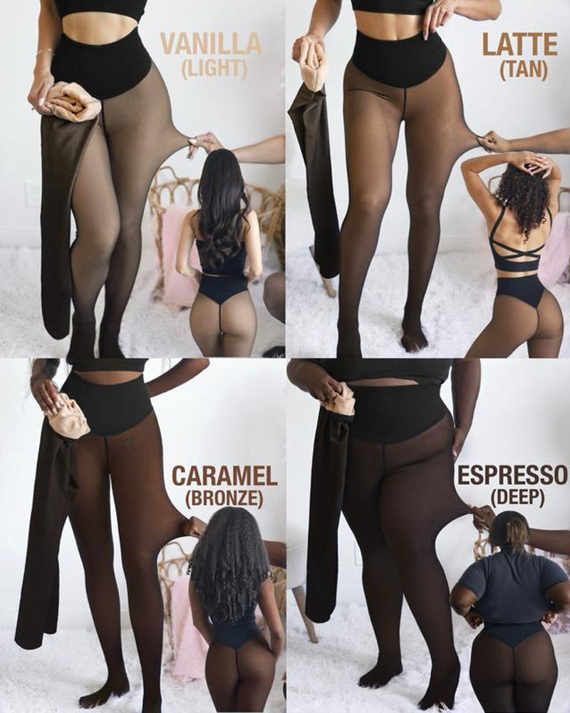 Viral One-Seam Shaping Fleece Tights