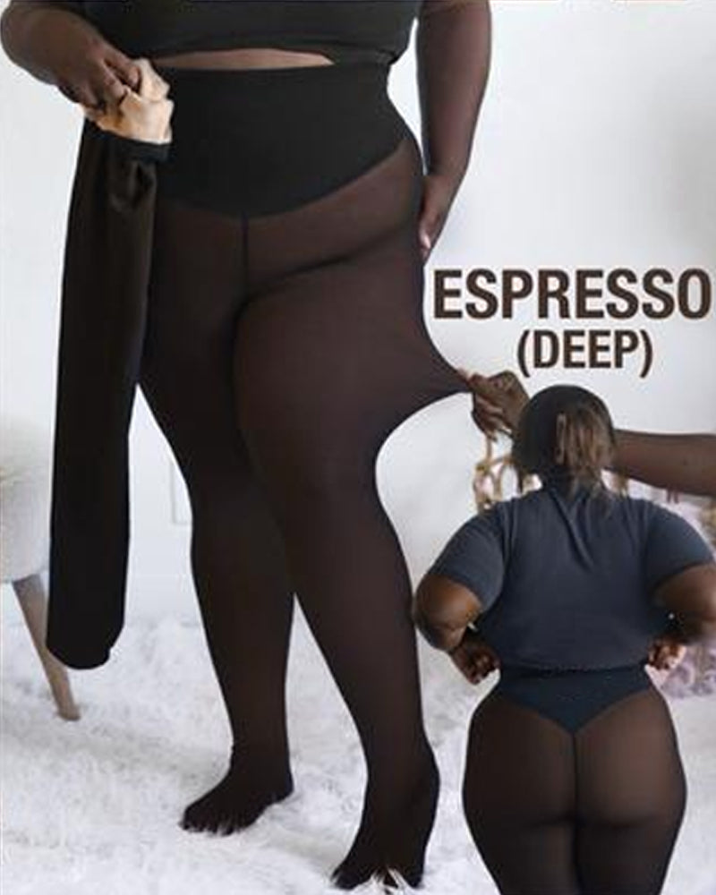 Viral One-Seam Shaping Fleece Tights