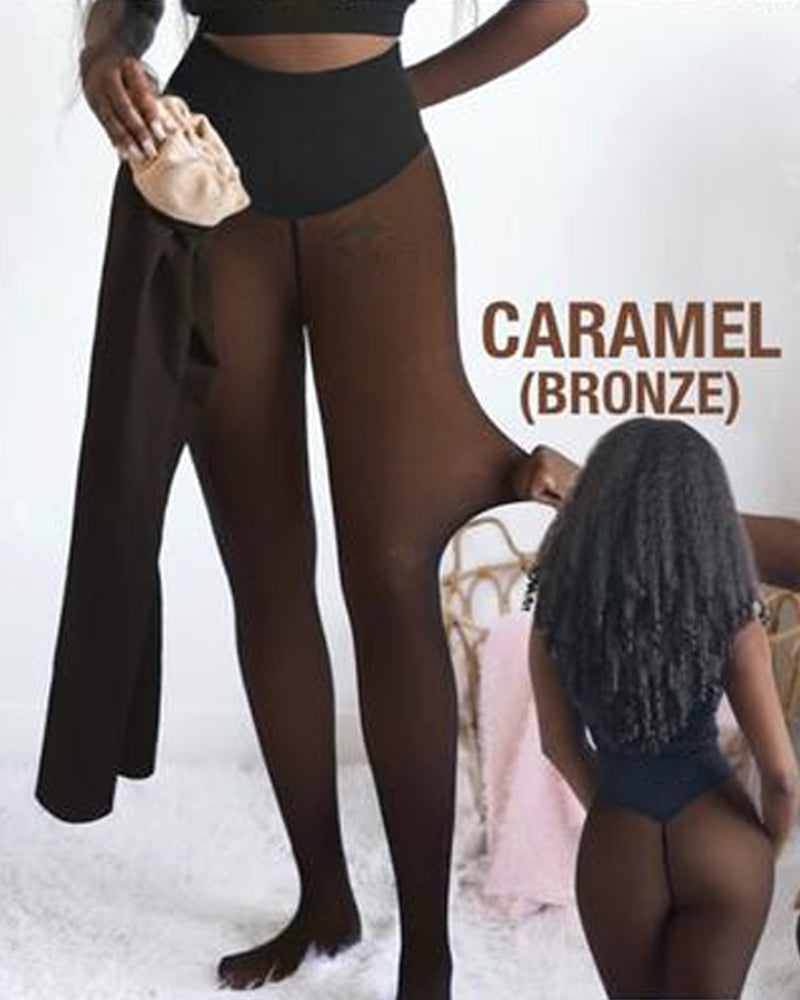 Viral One-Seam Shaping Fleece Tights