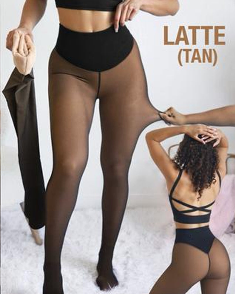 Viral One-Seam Shaping Fleece Tights