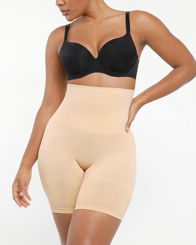 Shapewear Sculpting Shorts for Women Seamless High Waisted Body Shaper Thigh Slimming Underwear
