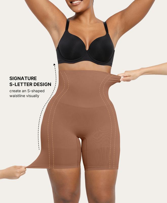 Shapewear Sculpting Shorts for Women Seamless High Waisted Body Shaper Thigh Slimming Underwear