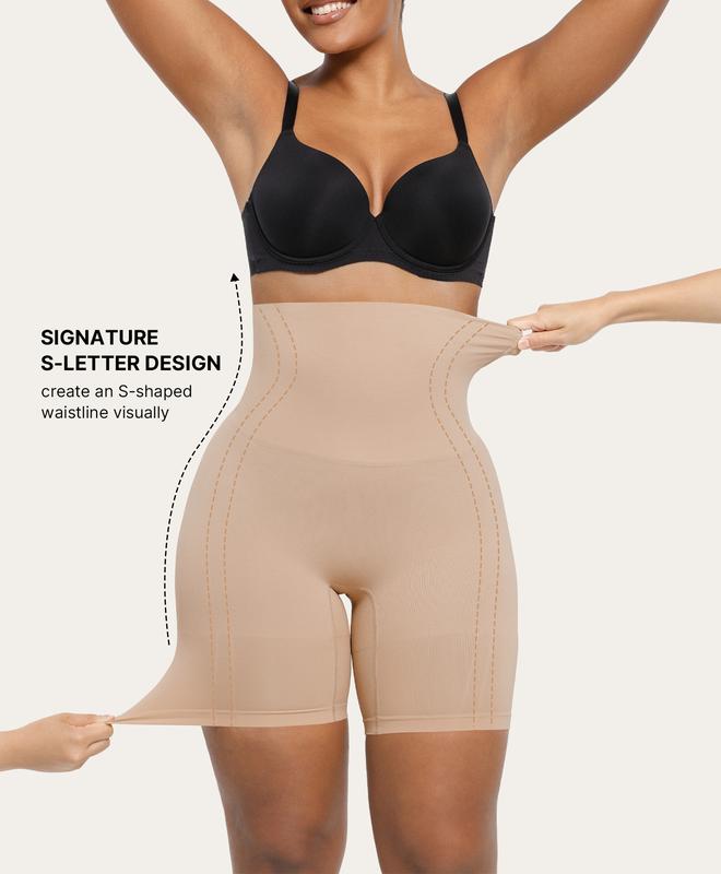 Shapewear Sculpting Shorts for Women Seamless High Waisted Body Shaper Thigh Slimming Underwear