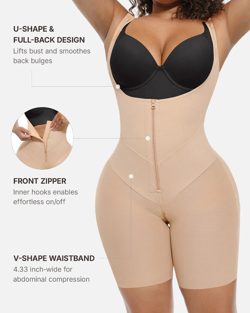 Shapecurve U-Shaped Tummy Control Butt Lift Shaper Bodysuit