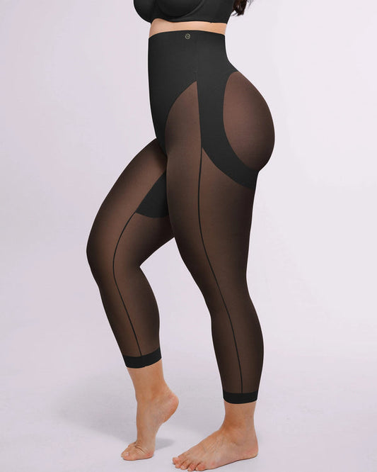 Shapecurve 3D Butt-Lifting Mesh Capri Tights