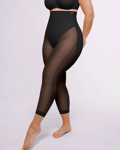 Shapecurve 3D Butt-Lifting Mesh Capri Tights