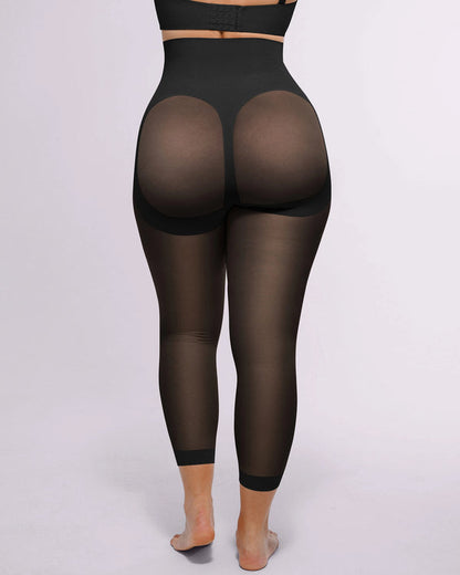 Shapecurve 3D Butt-Lifting Mesh Capri Tights