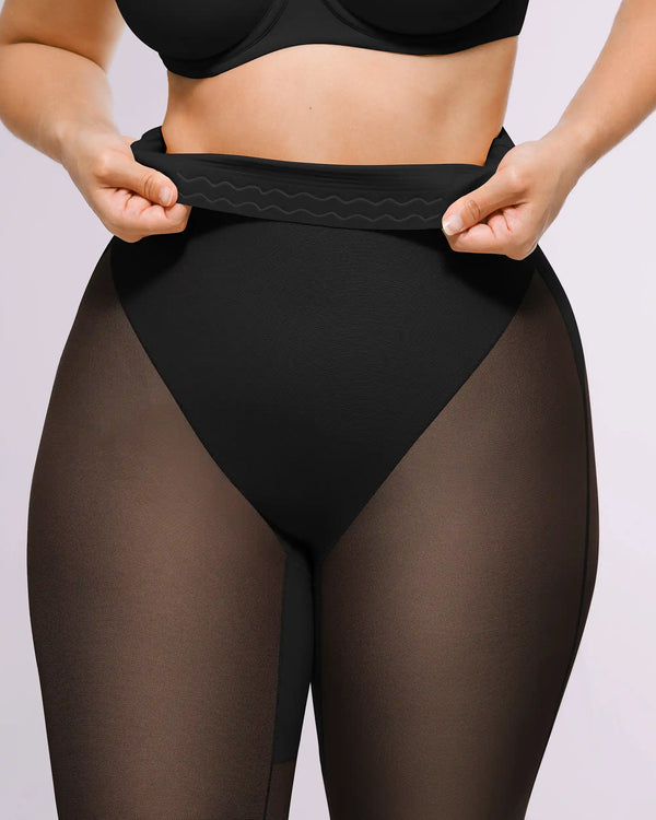 Shapecurve 3D Butt-Lifting Mesh Capri Tights