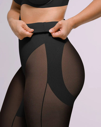 Shapecurve 3D Butt-Lifting Mesh Capri Tights